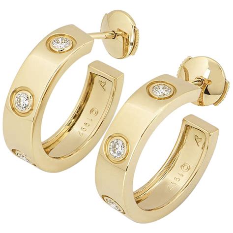 cartier hoop earrings dupe|cartier entrelaces earrings.